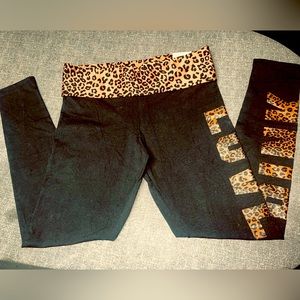 NWT Victoria’s Secret Leopard Yoga Pants